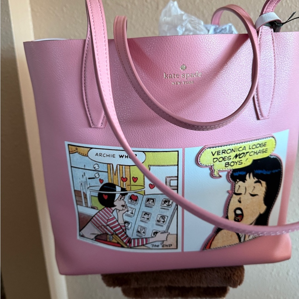 Kate Spade Pink Comic Tote Bag & wallet set